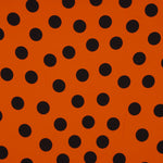Crêpe Polyester Great Drape Polka Dots 33mm Orange - Ribes y Casals