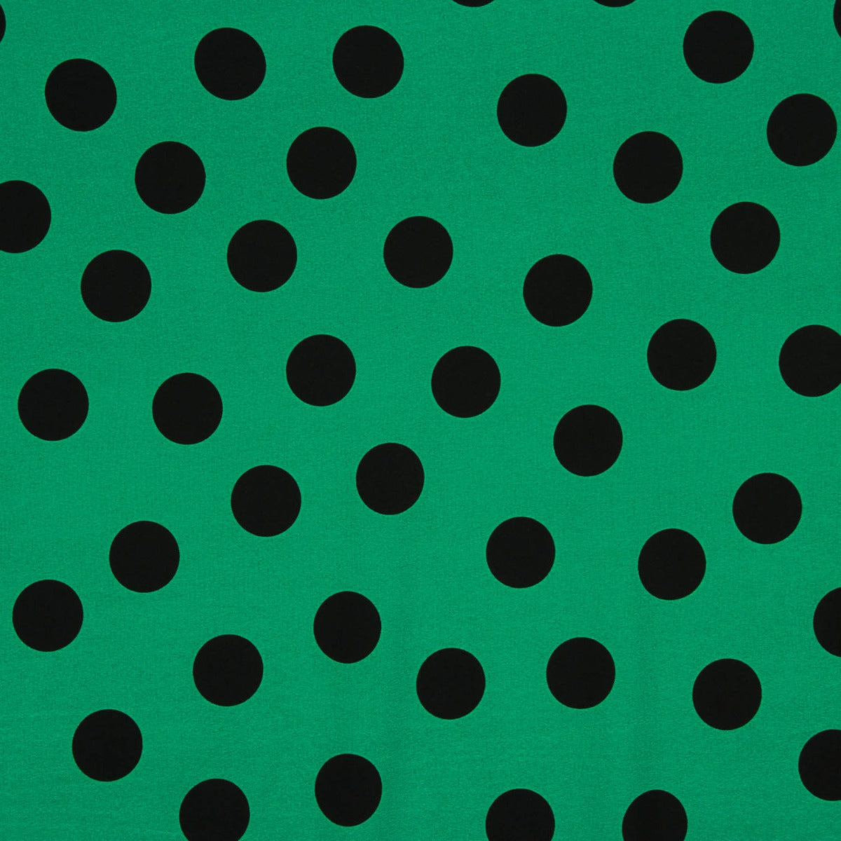 Crêpe Polyester Great Drape Polka Dots 33mm Vert - Ribes y Casals
