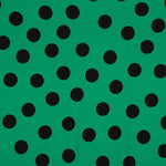 Crêpe Polyester Great Drape Polka Dots 33mm Vert - Ribes y Casals