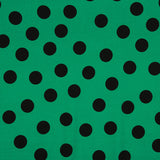 Crêpe Polyester Great Drape Polka Dots 33mm Vert - Ribes y Casals