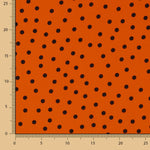 Polyester crêpé Great Drape Polka Dots 7mm Orange - Ribes y Casals