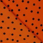 Polyester crêpé Great Drape Polka Dots 7mm Orange - Ribes y Casals