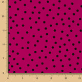 Polyester crêpé Great Drape Polka Dots 7mm Fuchsia - Ribes y Casals