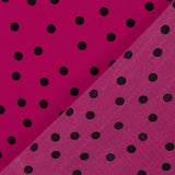 Polyester crêpé Great Drape Polka Dots 7mm Fuchsia - Ribes y Casals