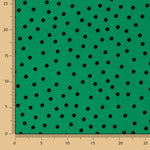 Polyester crêpé Great Drape Polka Dots 7mm Vert - Ribes y Casals