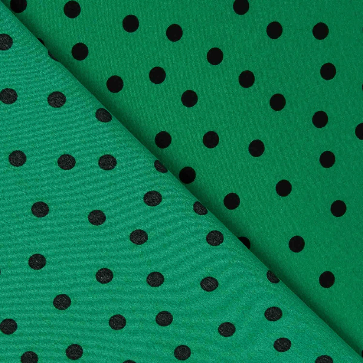Polyester crêpé Great Drape Polka Dots 7mm Vert - Ribes y Casals