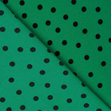 Polyester crêpé Great Drape Polka Dots 7mm Vert - Ribes y Casals