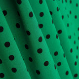 Polyester crêpé Great Drape Polka Dots 7mm Vert - Ribes y Casals