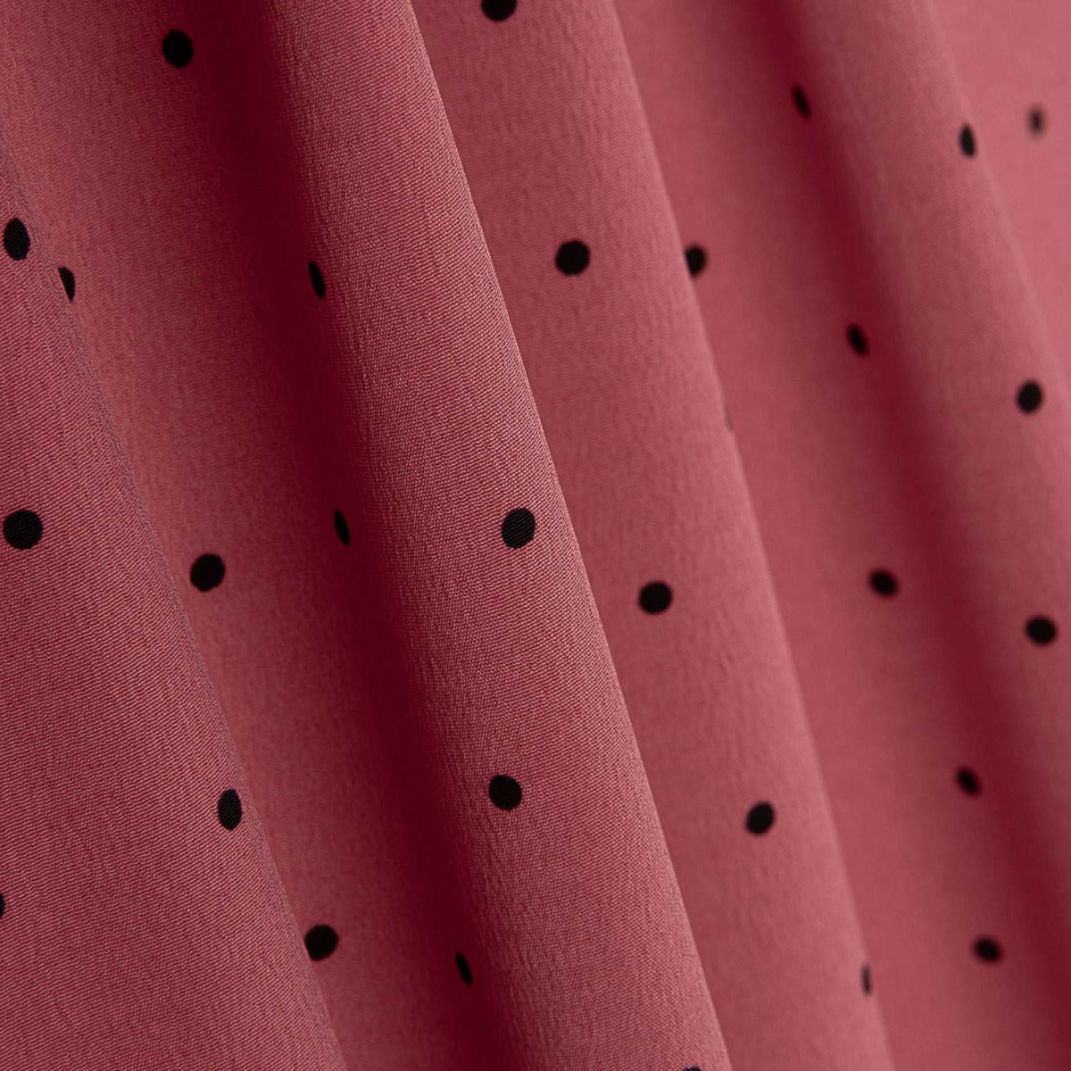 Crêpe Polyester Great Drape Mini Polka Dots Pink - Ribes y Casals