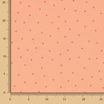 Polyester crêpé Great Drape Mini Polka Dots Coral - Ribes y Casals