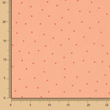 Polyester crêpé Great Drape Mini Polka Dots Coral - Ribes y Casals