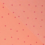 Polyester crêpé Great Drape Mini Polka Dots Coral - Ribes y Casals