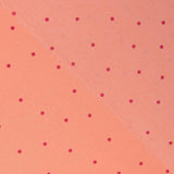 Polyester crêpé Great Drape Mini Polka Dots Coral - Ribes y Casals