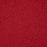 Polyester crêpé Grand Drape Mini Polka Dots Rouge - Ribes y Casals