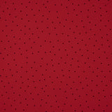 Polyester crêpé Grand Drape Mini Polka Dots Rouge - Ribes y Casals