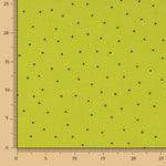 Polyester crêpé Grand drapé Mini pois Olive - Ribes y Casals