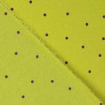 Polyester crêpé Grand drapé Mini pois Olive - Ribes y Casals