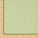 Polyester crêpé Grand drapé Mini pois vert - Ribes y Casals