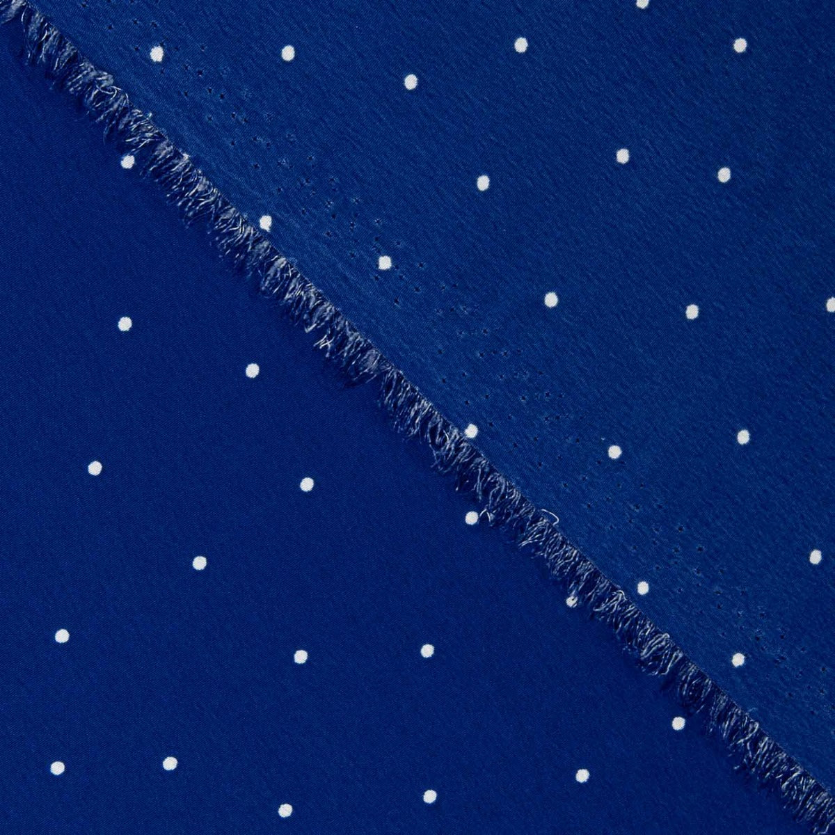 Crêpe Polyester Great Drape Mini Polka Dots Bluish - Ribes y Casals