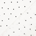 Crêpe Polyester Great Drape Mini Polka Dots Blanc - Ribes y Casals