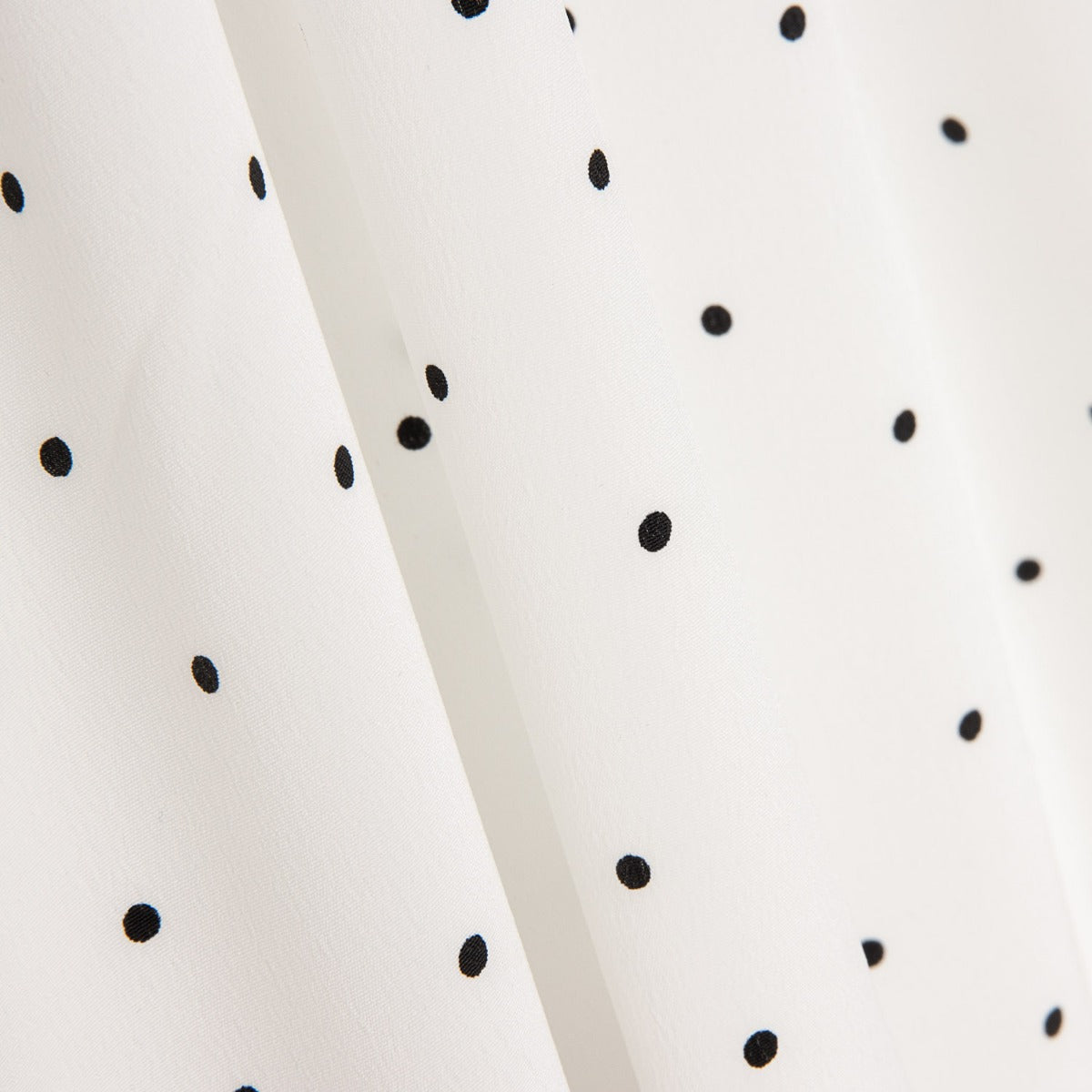 Crêpe Polyester Great Drape Mini Polka Dots Blanc - Ribes y Casals