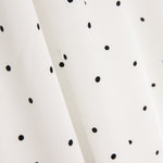 Crêpe Polyester Great Drape Mini Polka Dots Blanc - Ribes y Casals
