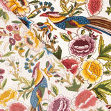 Crêpe Polyester Grand Drape Mantón Imprimé Colibrí Crème - Ribes y Casals