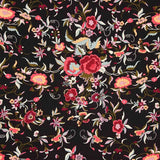 Crêpe Polyester Great Drape Mantón imprimé noir - Ribes y Casals