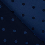 Jacquard bicolore à pois marine - Ribes y Casals