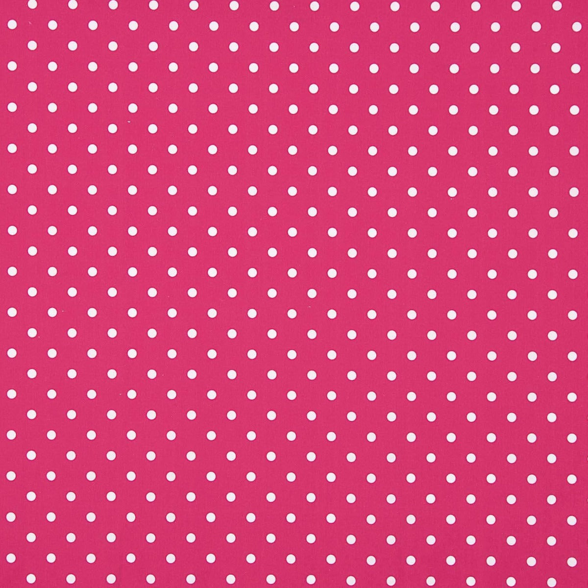 Popeline Flamenca à pois 7mm Fuchsia/Blanc - Ribes y Casals