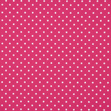 Popeline Flamenca à pois 7mm Fuchsia/Blanc - Ribes y Casals
