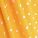 Popeline Flamenca à pois 7mm Jaune/Blanc - Ribes y Casals