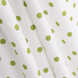 Popeline Flamenca à pois 7mm Blanc/Citron vert - Ribes y Casals