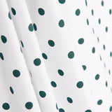 Popeline Flamenca à pois 7mm Blanc/Vert foncé - Ribes y Casals