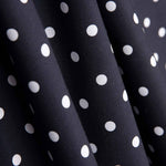 Popeline Flamenca à pois 7mm Noir/Blanc - Ribes y Casals