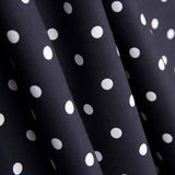 Popeline Flamenca à pois 7mm Noir/Blanc - Ribes y Casals