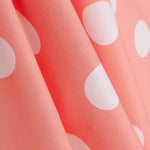 Popeline Flamenca à pois 3cm rose/blanc - Ribes y Casals