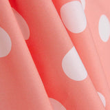 Popeline Flamenca à pois 3cm rose/blanc - Ribes y Casals