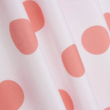 Popeline Flamenca à pois 3cm Blanc/Rose - Ribes y Casals