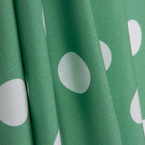 Popeline Flamenca à pois 3cm Vert/Blanc - Ribes y Casals