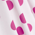 Popeline Flamenca à pois 3cm Blanc/Fuchsia - Ribes y Casals