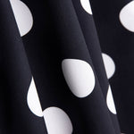 Popeline Flamenca à pois 3cm Noir/Blanc - Ribes y Casals