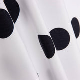 Popeline Flamenca à pois 3cm Blanc/Noir - Ribes y Casals