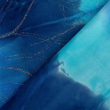 Tissu Lycra Tie-Dye avec Lurex Blue Shades - Ribes y Casals