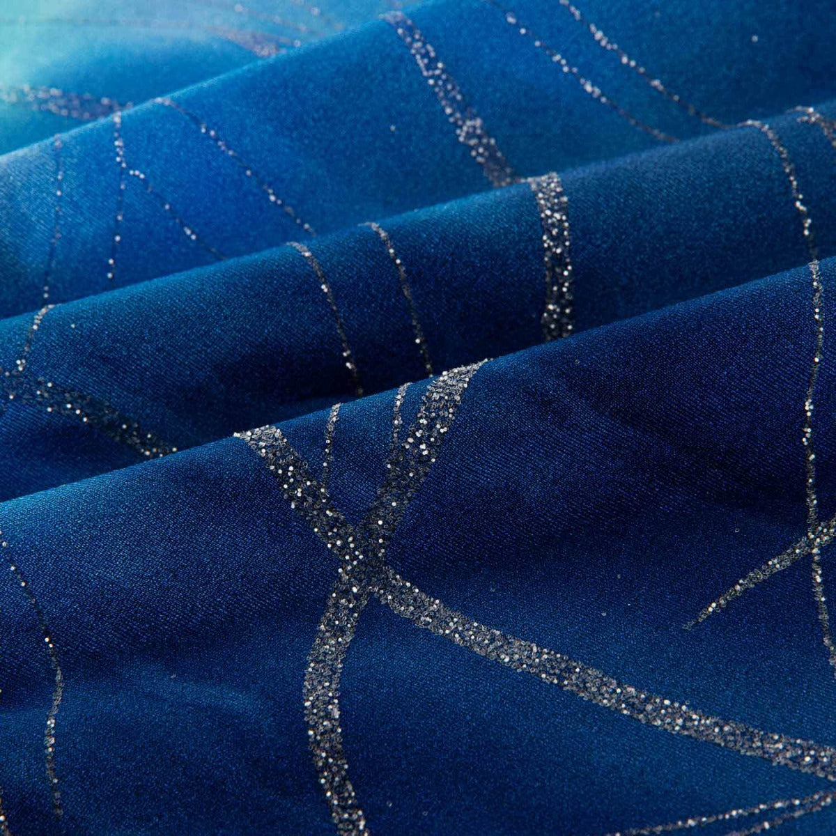 Tissu Lycra Tie-Dye avec Lurex Blue Shades - Ribes y Casals