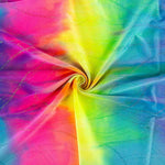 Tissu Lycra Tie-Dye avec Lurex Fuchsia - Ribes y Casals