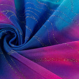 Tissu Lycra Tie-Dye avec Lurex Fuchsia - Ribes y Casals