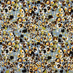 Maille en viscose à imprimé animal abstrait bleu - Ribes y Casals