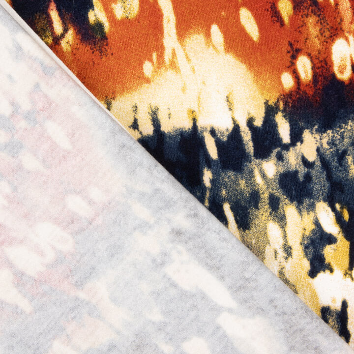 Maille en viscose, touches abstraites multicolores - Ribes y Casals