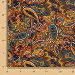 Maille en viscose imprimée Paisley multicolore - Ribes y Casals